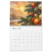 Calendrier thème de Noël complet (Feb 2027)