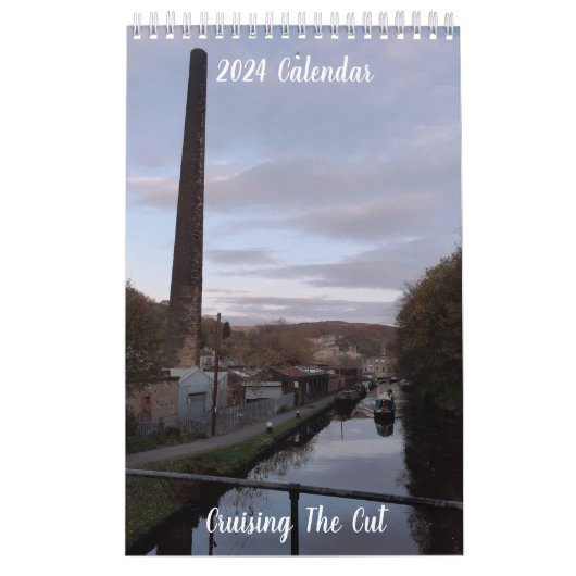 Calendrier Thème Narrowboat et canal 2024 (Protection)