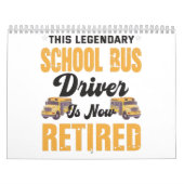 Calendrier This legendary school bus driver is now retired (Protection)