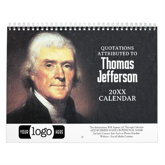 Calendrier Thomas Jefferson Cite Le Logo Professionnel Promot (Protection)