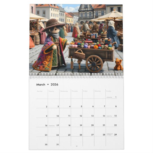 Calendrier Threads enchantés : Une année d'aventures Amigurum (Mar 2026)