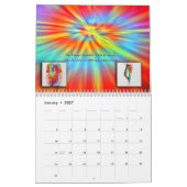 Calendrier Tie-Dye 2026 pour tout (Jan 2027)