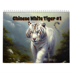 Calendrier Tigre blanc chinois #1