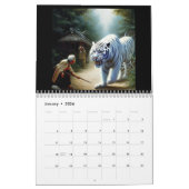 Calendrier Tigre blanc chinois #3 (Jan 2026)
