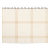 Calendrier Tissu blanc cassé avec un subtil, extensible, peti (Protection)