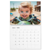 Calendrier Toddler Biker Club Motorcycle Aventure 2026 (Mar 2026)