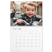 Calendrier Toddler Biker Club Motorcycle Aventure 2026 (Jan 2026)