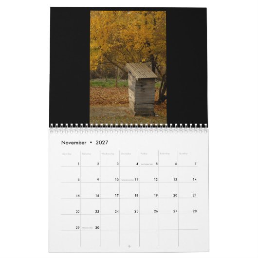 Calendrier Toilettes de l'Ombrie (Nov 2027)