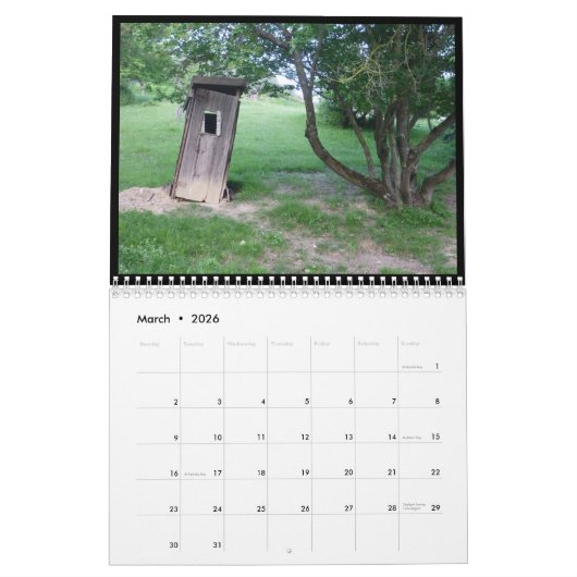 Calendrier Toilettes de l'Ombrie (Mar 2026)