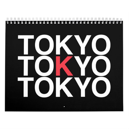 Calendrier TOKYO Flag japonais (Protection)