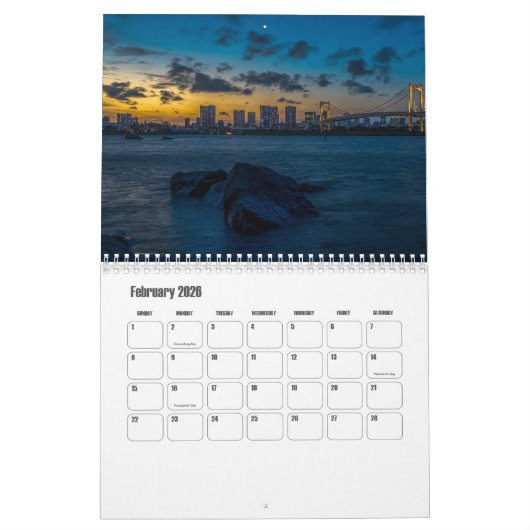 Calendrier Tokyo-Japon (Feb 2026)