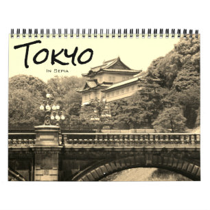 Calendrier tokyo sépia 2026