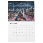 Calendrier Toronto Downtown City, Toronto Downtown, art (Feb 2026)