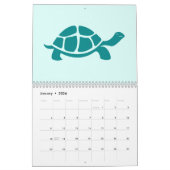 Calendrier Tortue multicolore (Jan 2026)