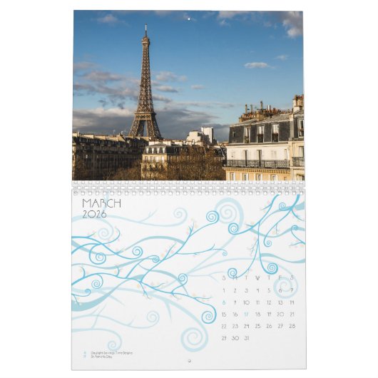 Calendrier Tour Eiffel (Mar 2026)