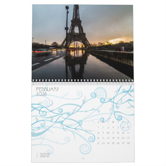 Calendrier Tour Eiffel (Feb 2026)