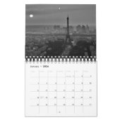 Calendrier Tour Eiffel Paris Noir & Blanc (Jan 2026)