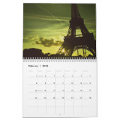 Calendrier Tour Eiffel romantique Paris 2015 (Feb 2026)