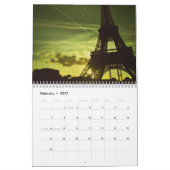Calendrier Tour Eiffel romantique Paris 2015 (Feb 2027)