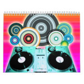 Calendrier Tourne-disque DJ avec Vinyl - Pop Art (Protection)