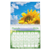 Calendrier Tournesol 2025 (Mar 2026)