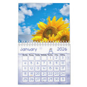 Calendrier Tournesol 2025 (Jan 2026)