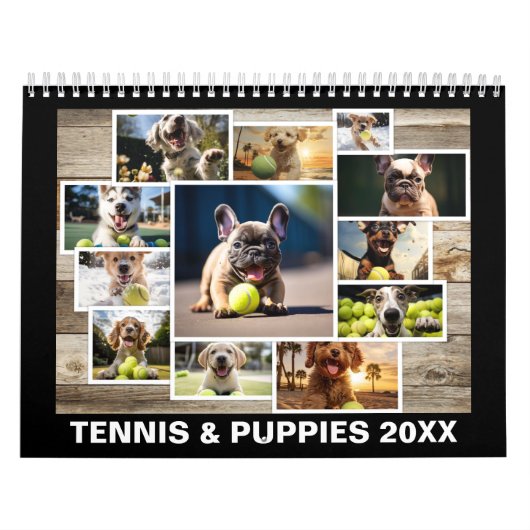 Calendrier Tous les ans Tennis et Chiens (Protection)