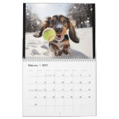 Calendrier Tous les ans Tennis et Chiens (Feb 2027)