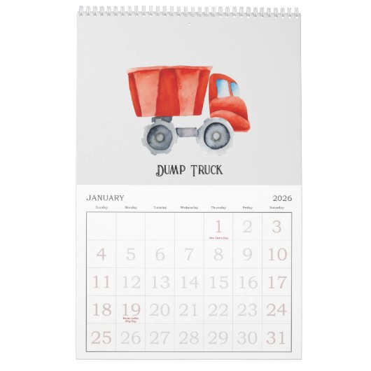 Calendrier Tous les moyens d'utiliser Transport Enfants (Jan 2026)