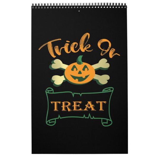 Calendrier Tracer ou traiter les os croisés citrouille Hallow (Protection)