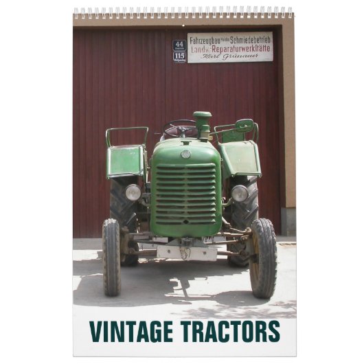 Calendrier Tracteurs vintages 2025 Traktor Kalender (Protection)
