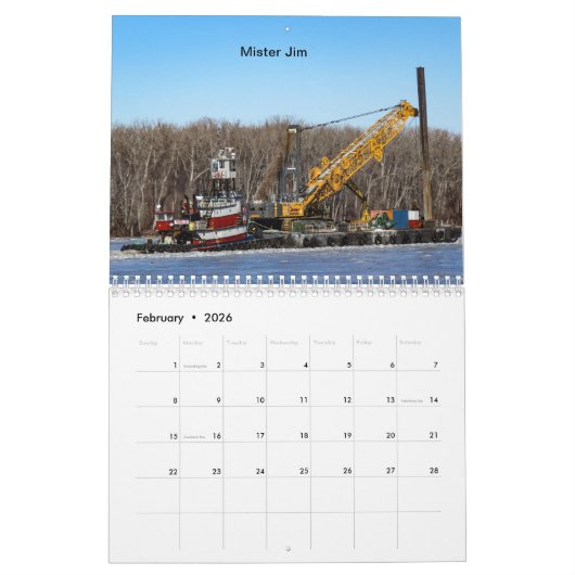 Calendrier Tractions subites sur le fleuve Hudson 2019 un (Feb 2026)