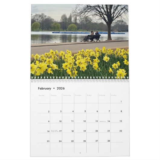 Calendrier Tranquil London  (Feb 2026)