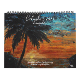 Calendrier Tranquilité 2025 par l'artiste Tammy Te