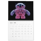 Calendrier Translucent Robots (Mar 2026)