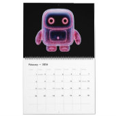 Calendrier Translucent Robots (Feb 2026)