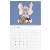 Calendrier Treize éléphants et une girafe (Mar 2027)