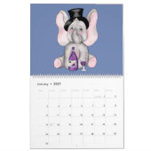 Calendrier Treize éléphants et une girafe (Jan 2027)