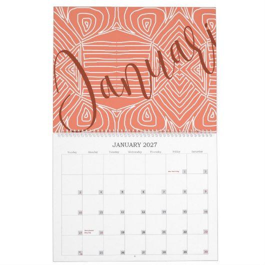 Calendrier Tribal africain swahili (Jan 2027)