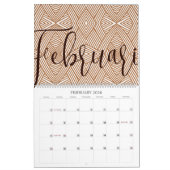 Calendrier Tribal africain swahili (Feb 2026)