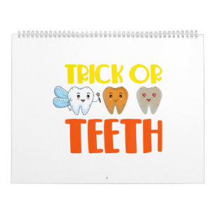 Calendrier Trick Ou Dents Halloween Dentiste Hygiéniste Denta