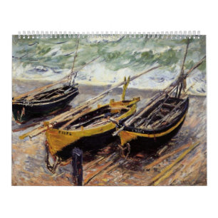 Calendrier Trois bateaux de pêche