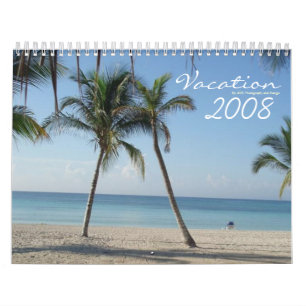 Calendrier tropical de rêves des vacances 2008