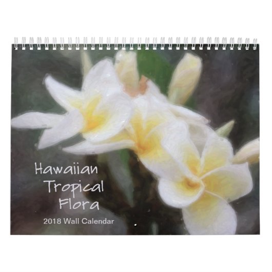 Calendrier tropical hawaïen de Flora 2018 (Protection)