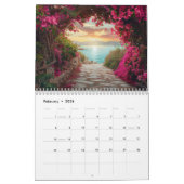 Calendrier Tropical Ocean Views & Serene Coastal | Beaches  (Feb 2026)