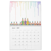 Calendrier Trousse à crayons mignonne Kawaii (Mar 2027)