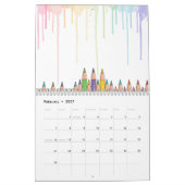 Calendrier Trousse à crayons mignonne Kawaii (Feb 2027)