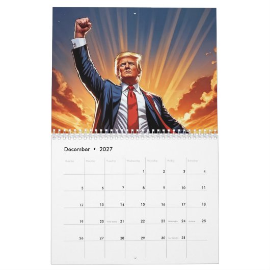 Calendrier Trump the American Superhero Calendar" (Dec 2027)