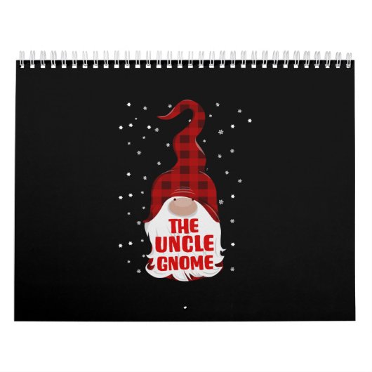 Calendrier Tu oncle Gnome Famille de Noël Matching Giant Red (Protection)