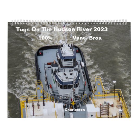 Calendrier Tugs Sur La Rivière Hudson 100% Vane Bros. 2023 (Protection)